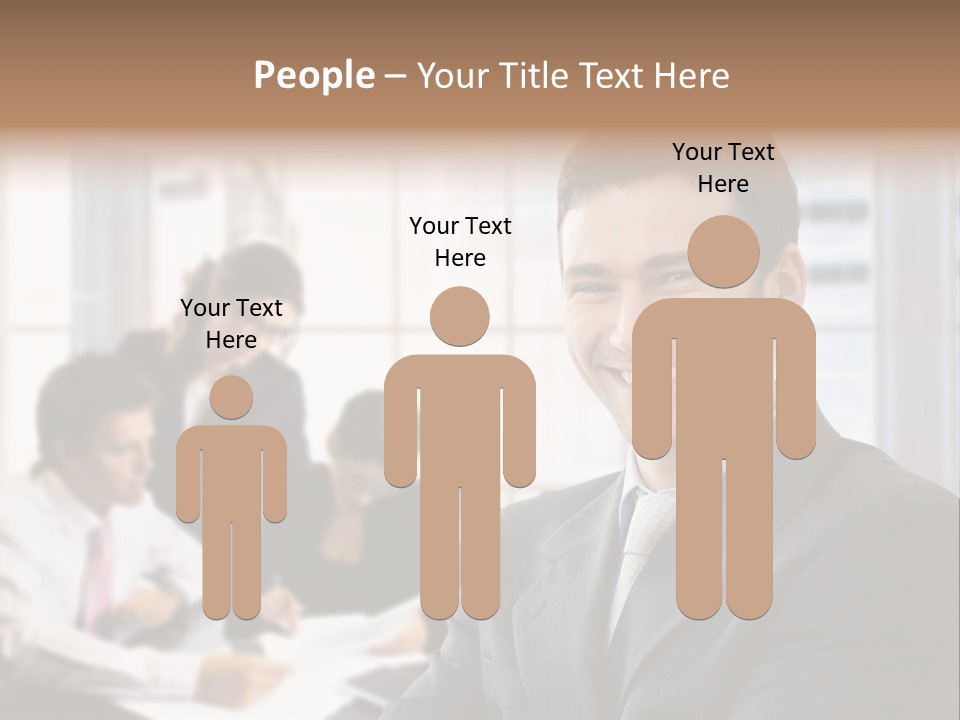 Color Domestic Samoyed PowerPoint Template