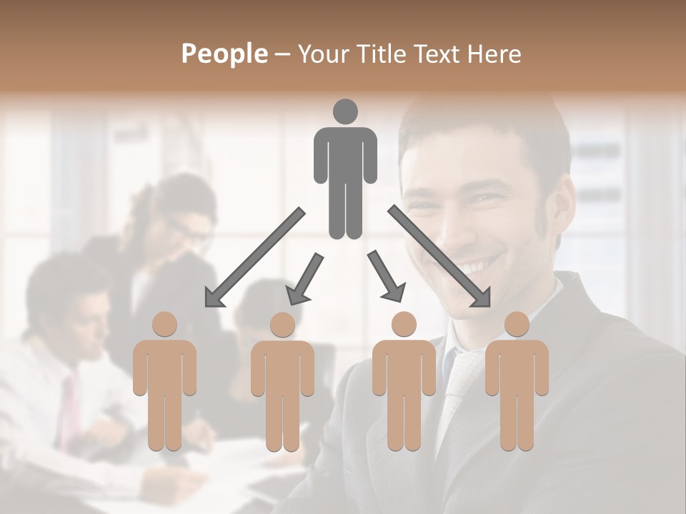 Color Domestic Samoyed PowerPoint Template