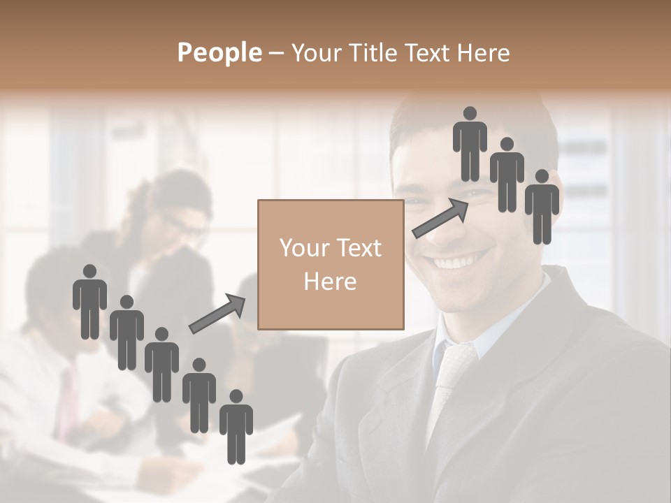 Color Domestic Samoyed PowerPoint Template