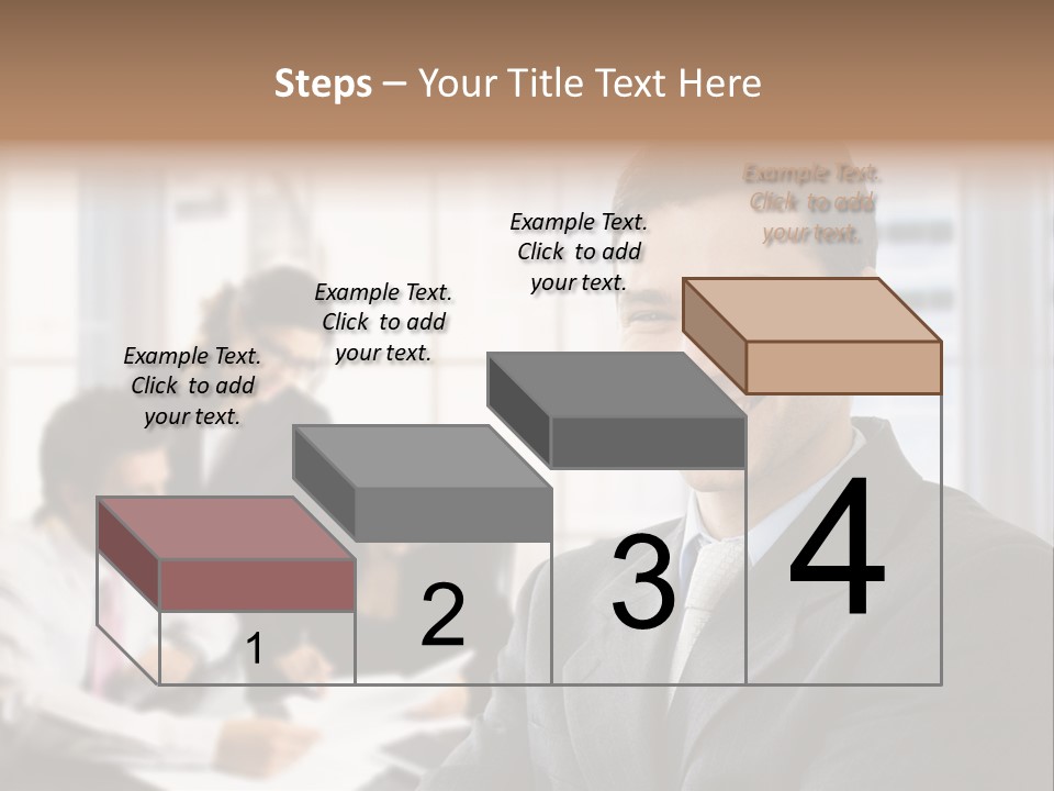 Color Domestic Samoyed PowerPoint Template