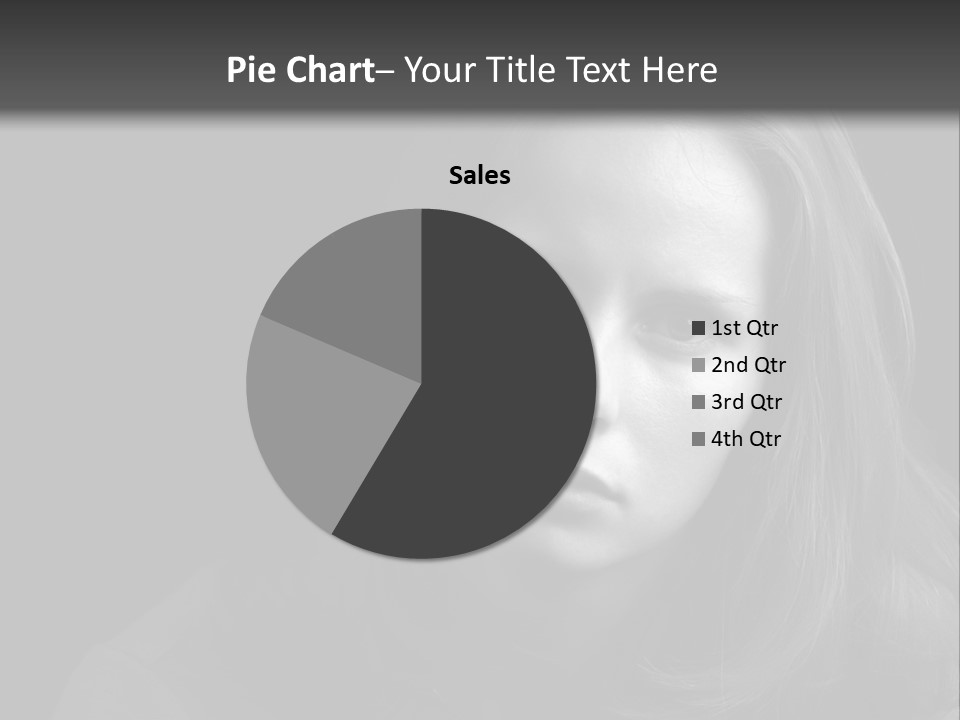 A Woman With Long Hair Is Looking At The Camera PowerPoint Template
