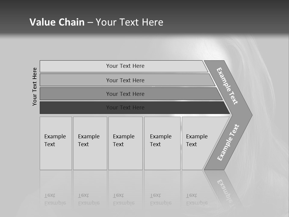 A Woman With Long Hair Is Looking At The Camera PowerPoint Template