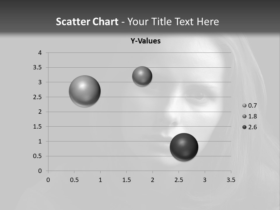A Woman With Long Hair Is Looking At The Camera PowerPoint Template