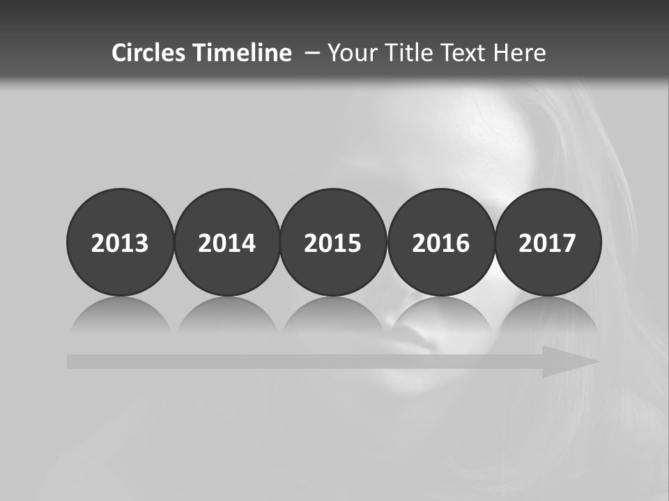 A Woman With Long Hair Is Looking At The Camera PowerPoint Template