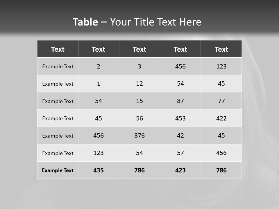 A Woman With Long Hair Is Looking At The Camera PowerPoint Template