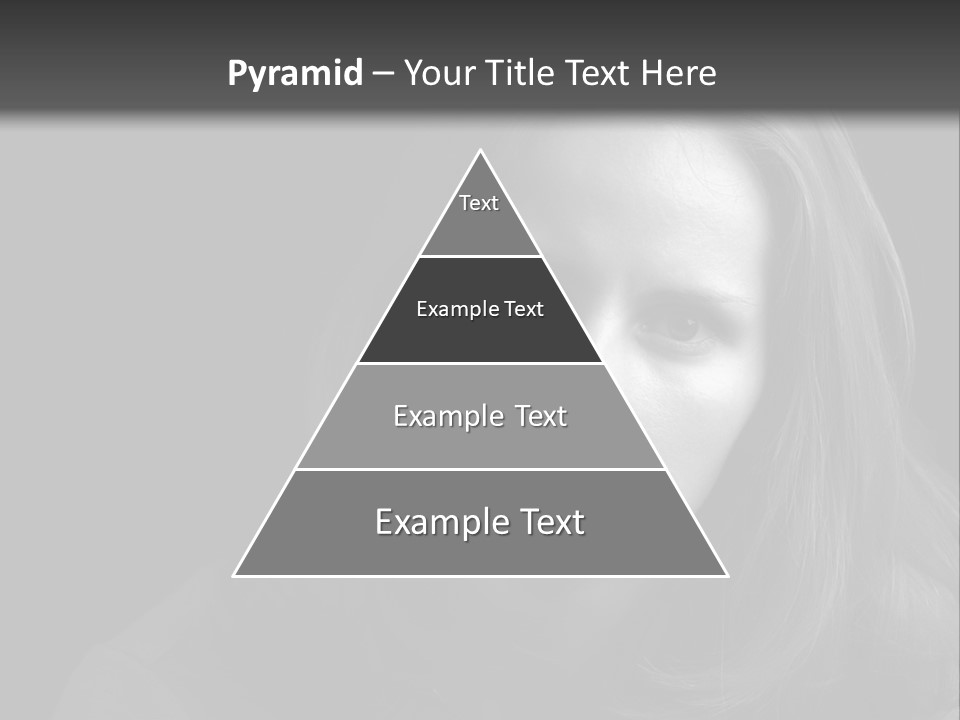 A Woman With Long Hair Is Looking At The Camera PowerPoint Template