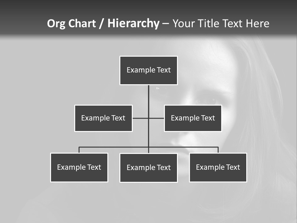 A Woman With Long Hair Is Looking At The Camera PowerPoint Template