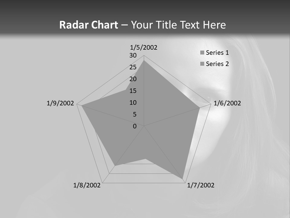 A Woman With Long Hair Is Looking At The Camera PowerPoint Template