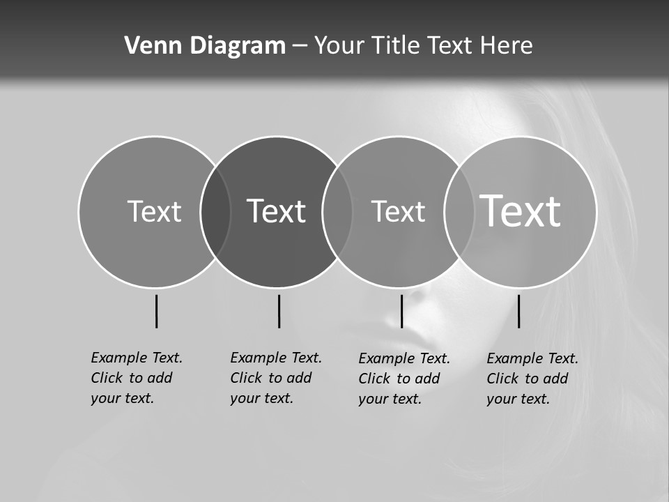 A Woman With Long Hair Is Looking At The Camera PowerPoint Template