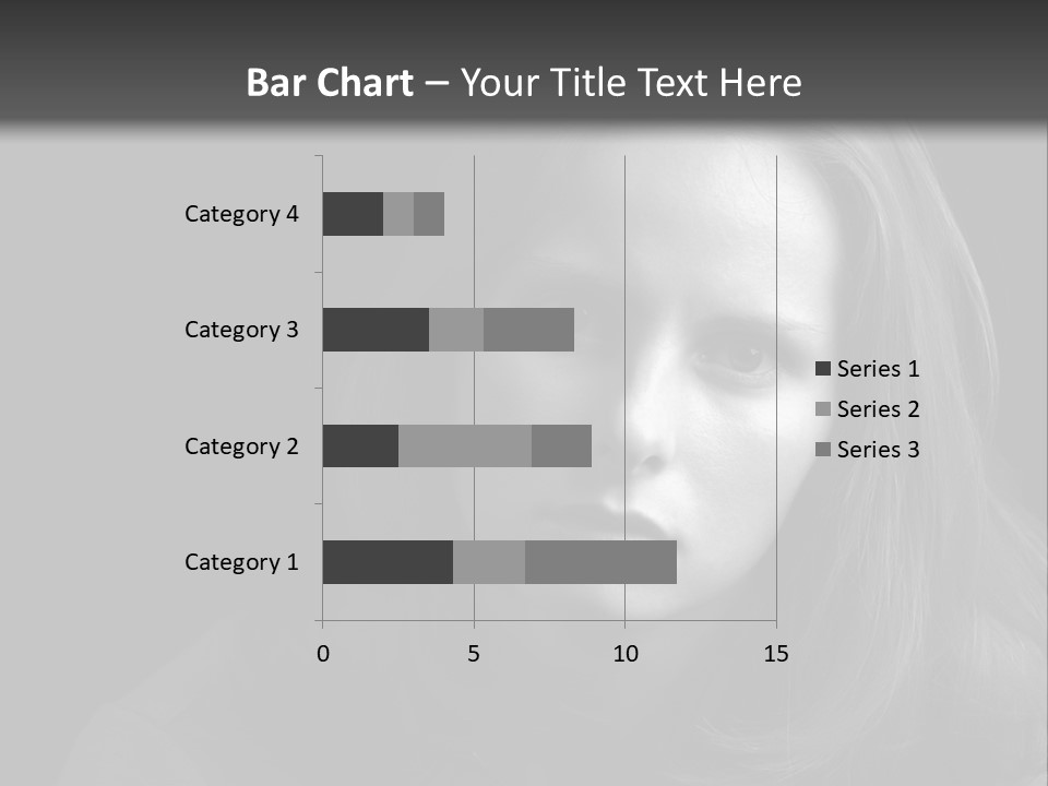 A Woman With Long Hair Is Looking At The Camera PowerPoint Template