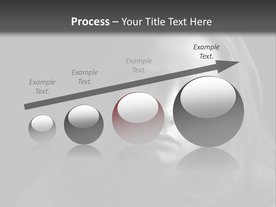 A Woman With Long Hair Is Looking At The Camera PowerPoint Template