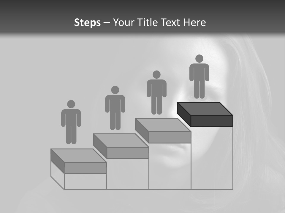 A Woman With Long Hair Is Looking At The Camera PowerPoint Template