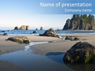 Shore Washington Travel PowerPoint Template