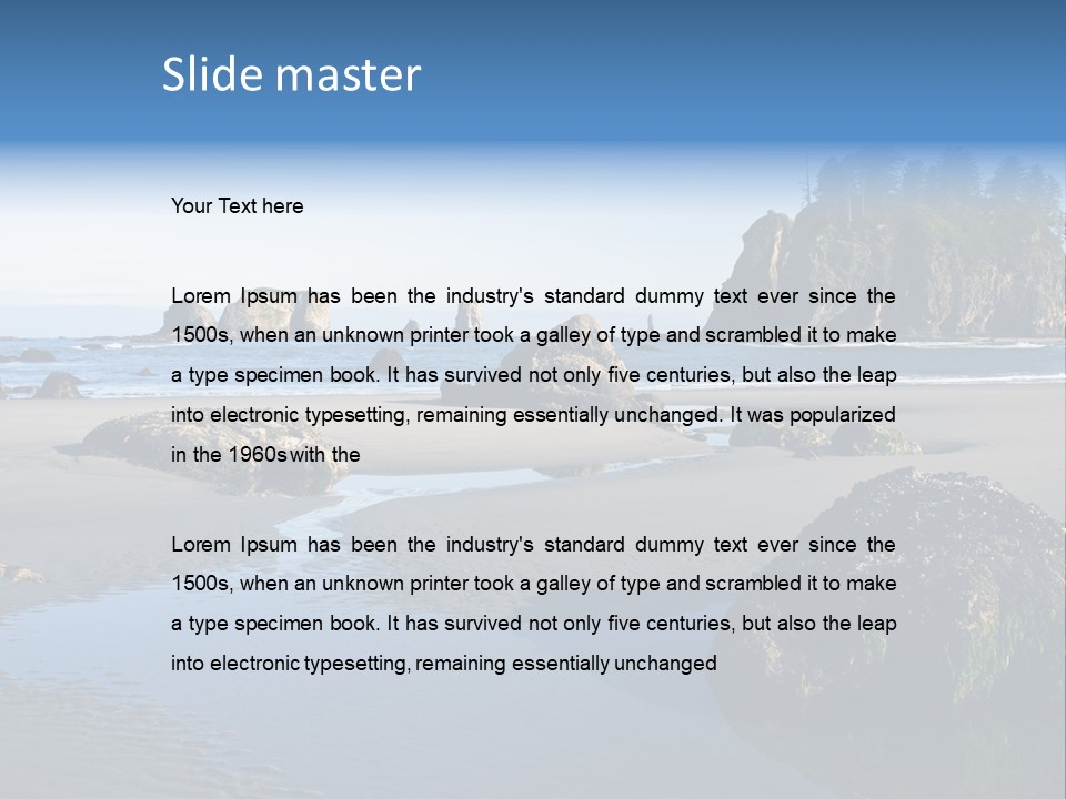 Shore Washington Travel PowerPoint Template