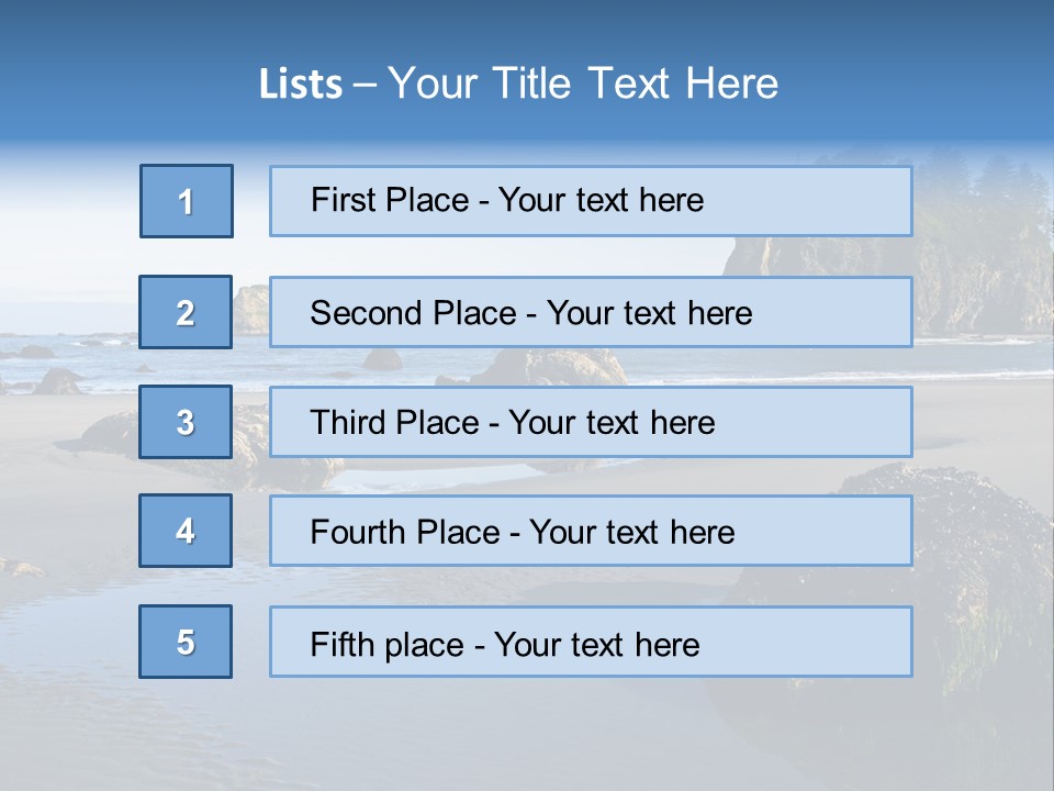 Shore Washington Travel PowerPoint Template
