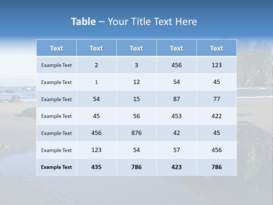 Shore Washington Travel PowerPoint Template