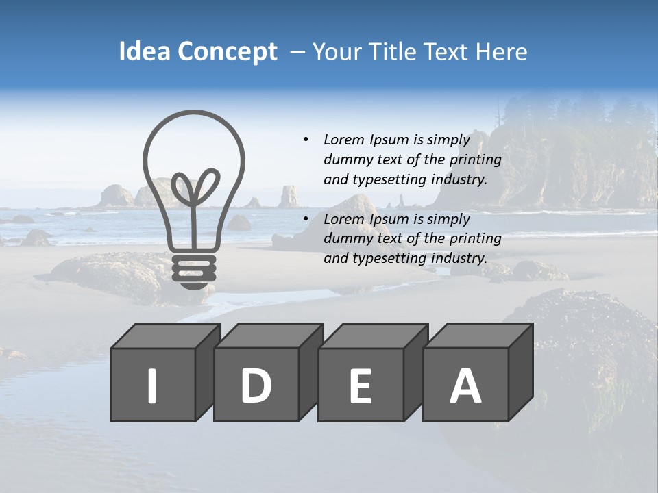 Shore Washington Travel PowerPoint Template