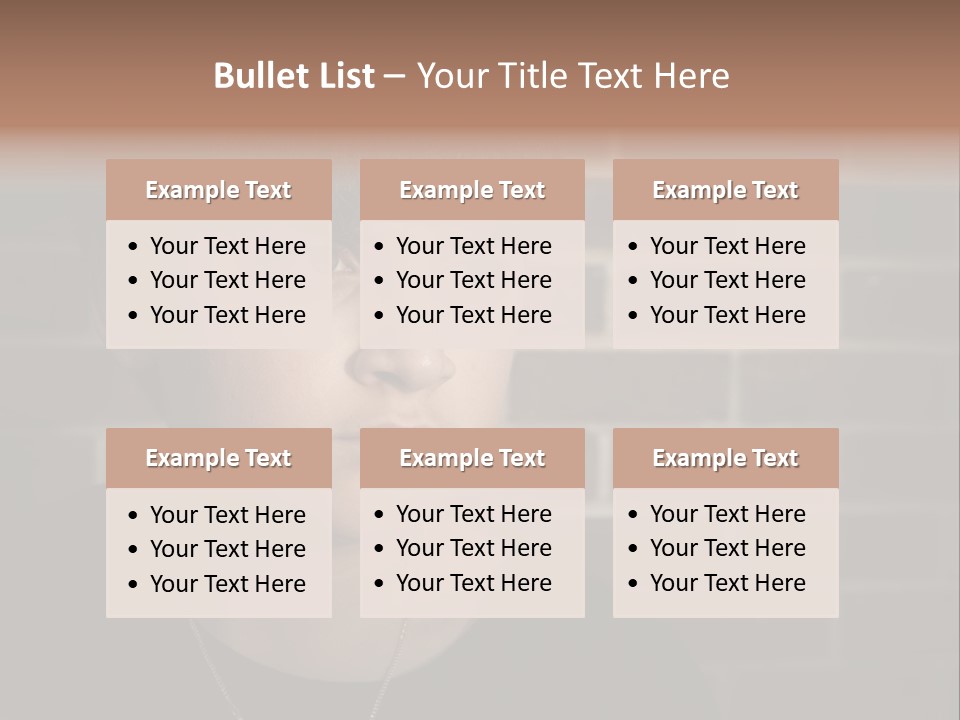 A Young Boy Is Looking At The Camera With A Brick Wall Behind Him PowerPoint Template