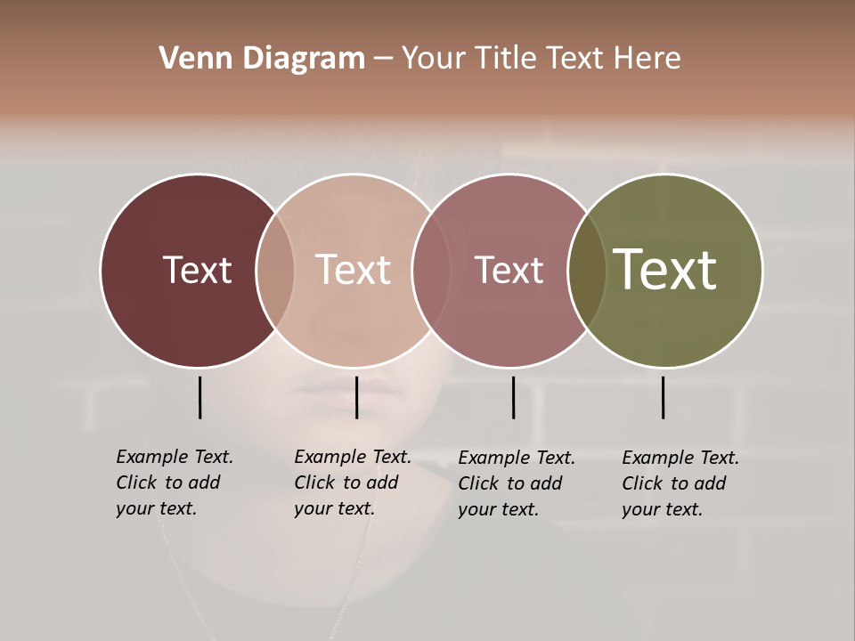 A Young Boy Is Looking At The Camera With A Brick Wall Behind Him PowerPoint Template