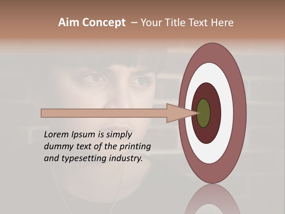 A Young Boy Is Looking At The Camera With A Brick Wall Behind Him PowerPoint Template