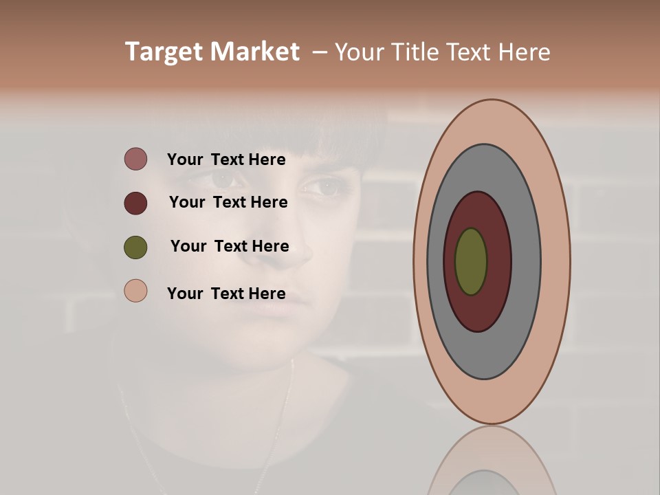 A Young Boy Is Looking At The Camera With A Brick Wall Behind Him PowerPoint Template