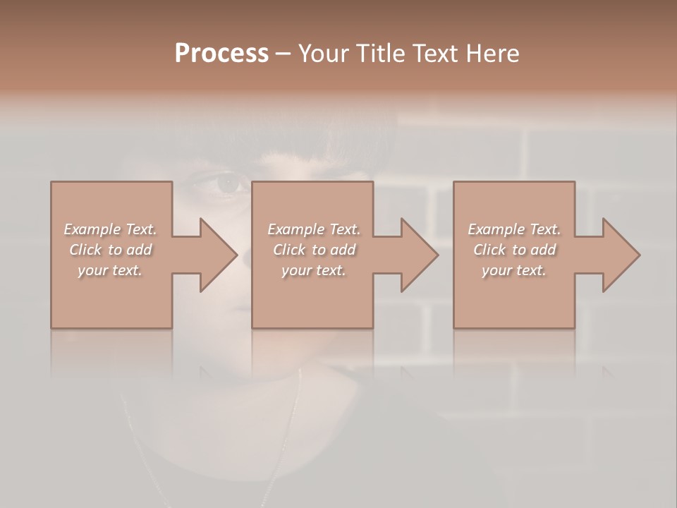 A Young Boy Is Looking At The Camera With A Brick Wall Behind Him PowerPoint Template