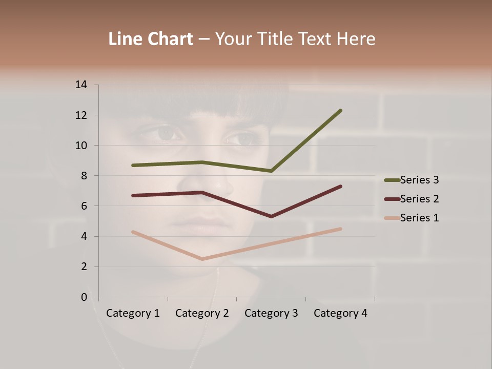 A Young Boy Is Looking At The Camera With A Brick Wall Behind Him PowerPoint Template