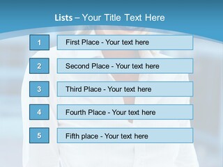 A Woman In A White Shirt Is Smiling For The Camera PowerPoint Template