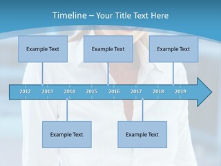 A Woman In A White Shirt Is Smiling For The Camera PowerPoint Template