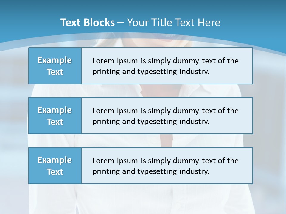 A Woman In A White Shirt Is Smiling For The Camera PowerPoint Template