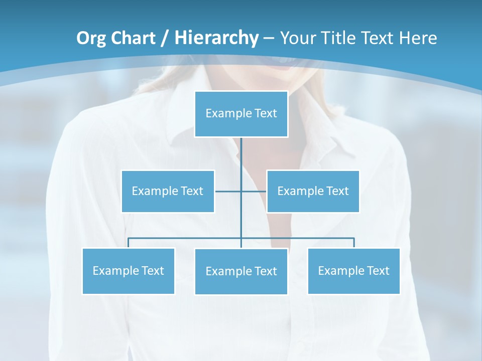 A Woman In A White Shirt Is Smiling For The Camera PowerPoint Template