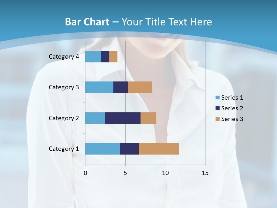 A Woman In A White Shirt Is Smiling For The Camera PowerPoint Template