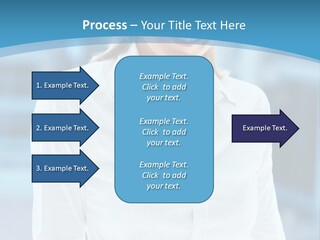A Woman In A White Shirt Is Smiling For The Camera PowerPoint Template
