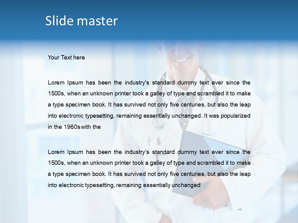 Closeup Face Y PowerPoint Template