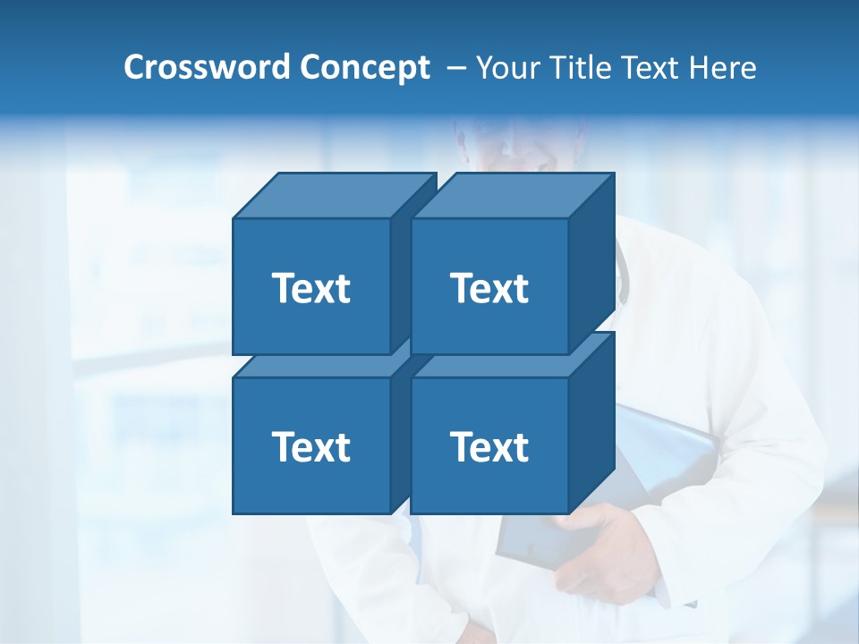 Closeup Face Y PowerPoint Template