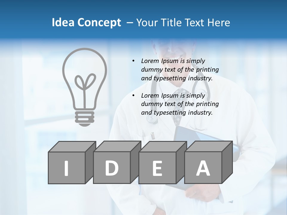 Closeup Face Y PowerPoint Template