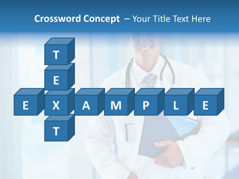 Closeup Face Y PowerPoint Template