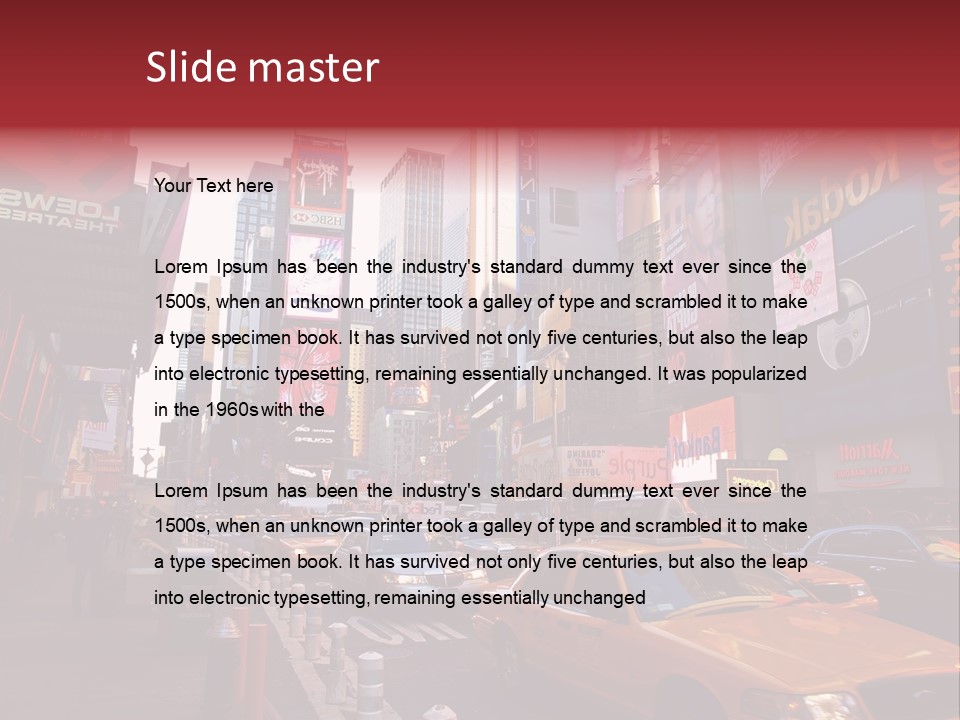 New United Taxi PowerPoint Template