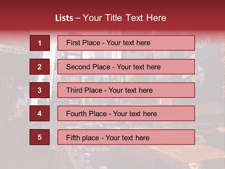 New United Taxi PowerPoint Template
