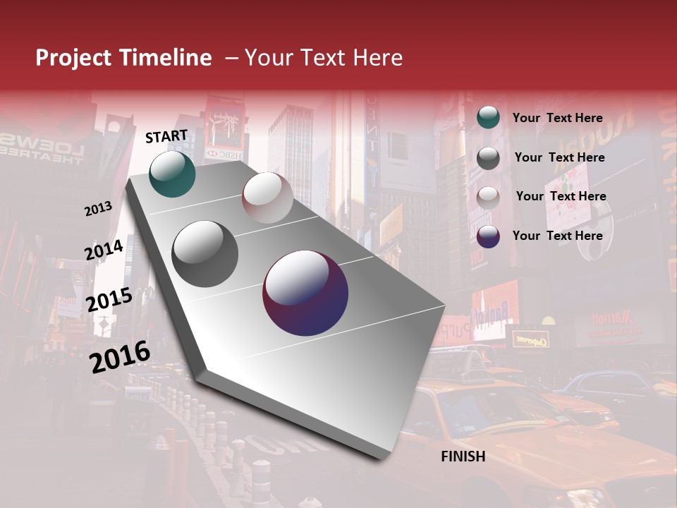 New United Taxi PowerPoint Template