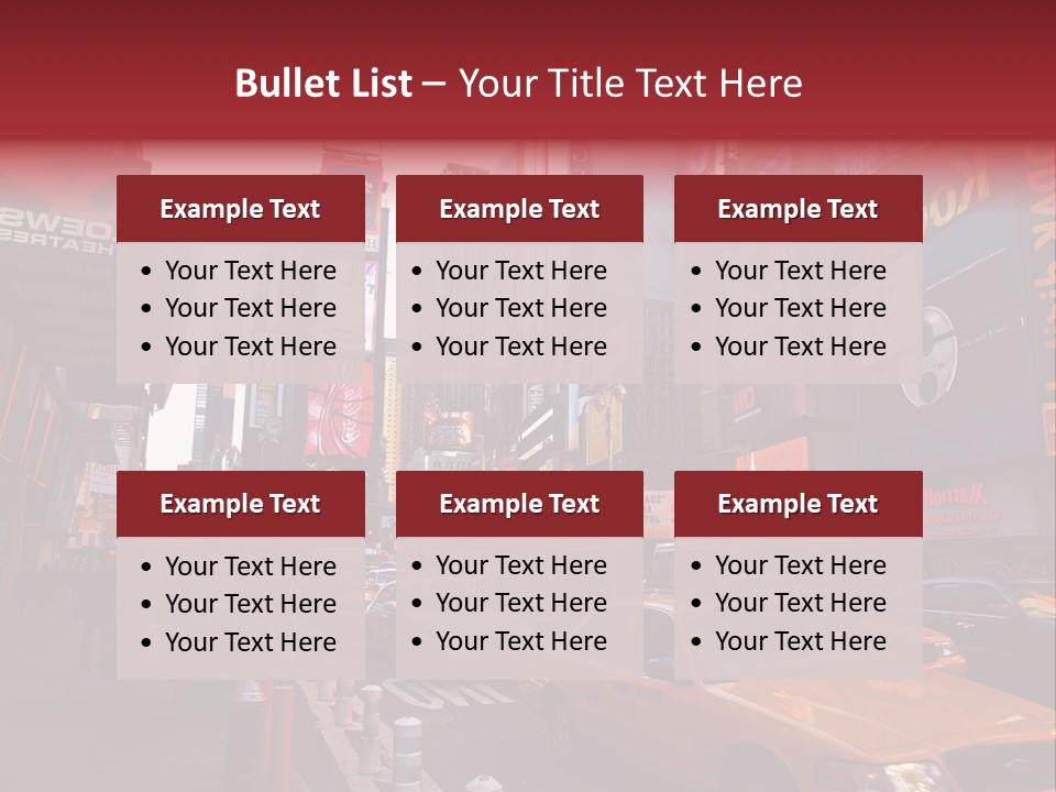 New United Taxi PowerPoint Template