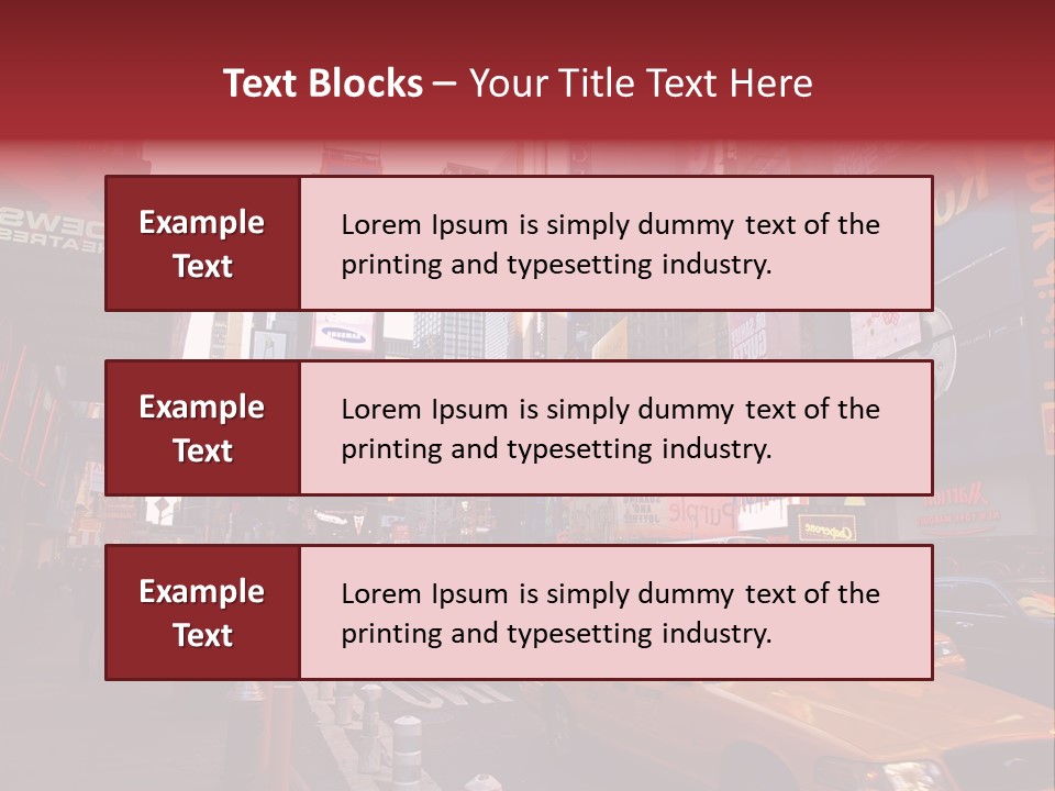 New United Taxi PowerPoint Template
