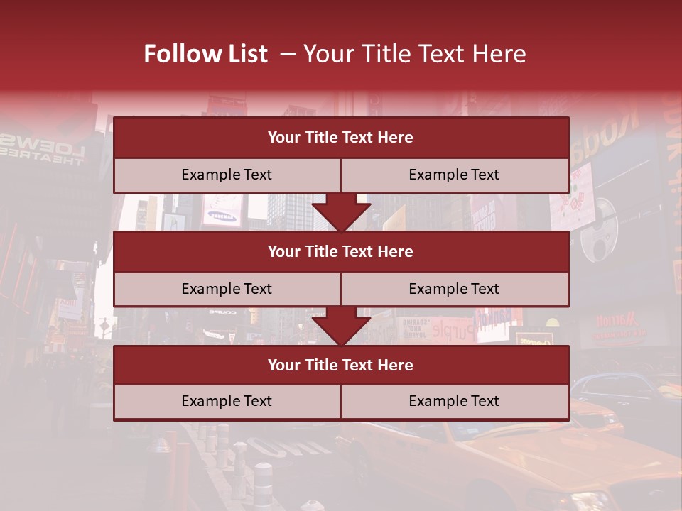 New United Taxi PowerPoint Template