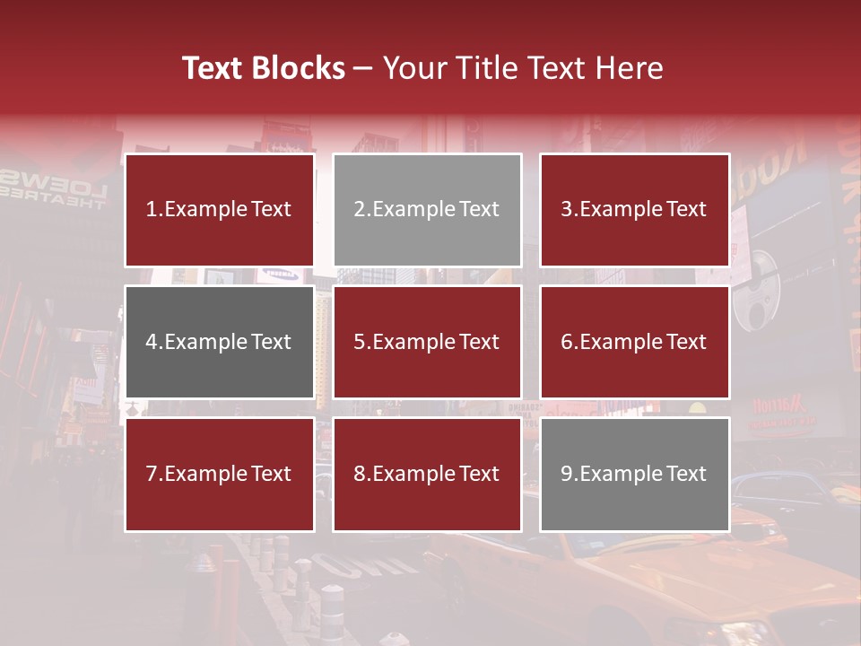 New United Taxi PowerPoint Template