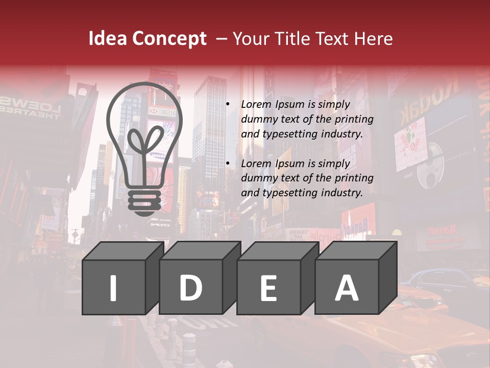 New United Taxi PowerPoint Template