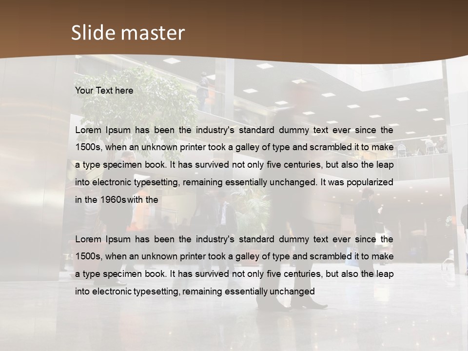 People Hall Reflecting PowerPoint Template