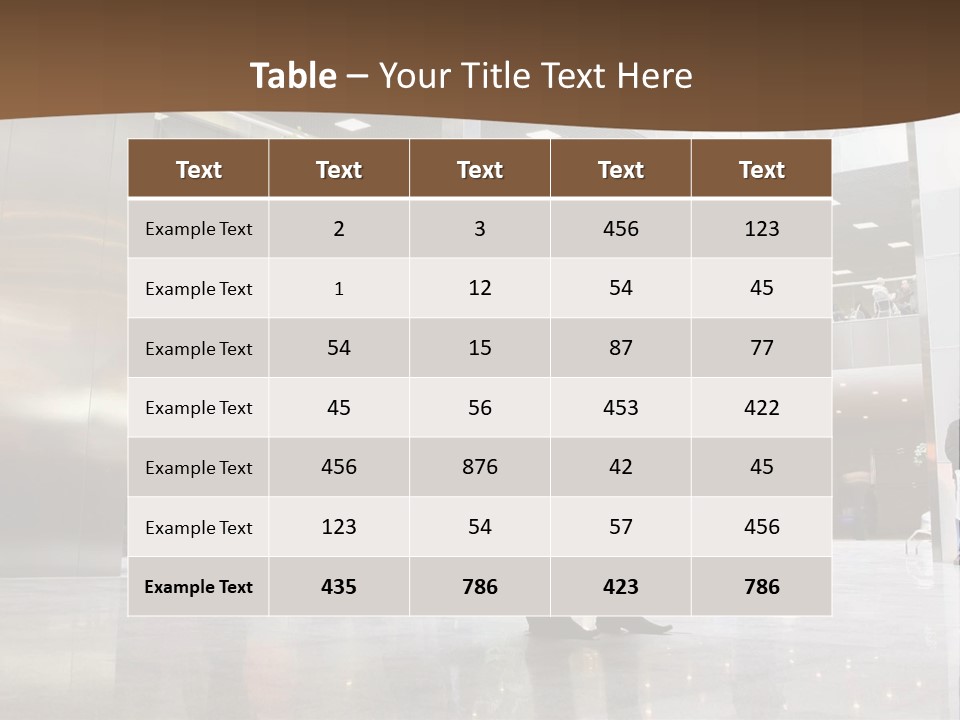 People Hall Reflecting PowerPoint Template
