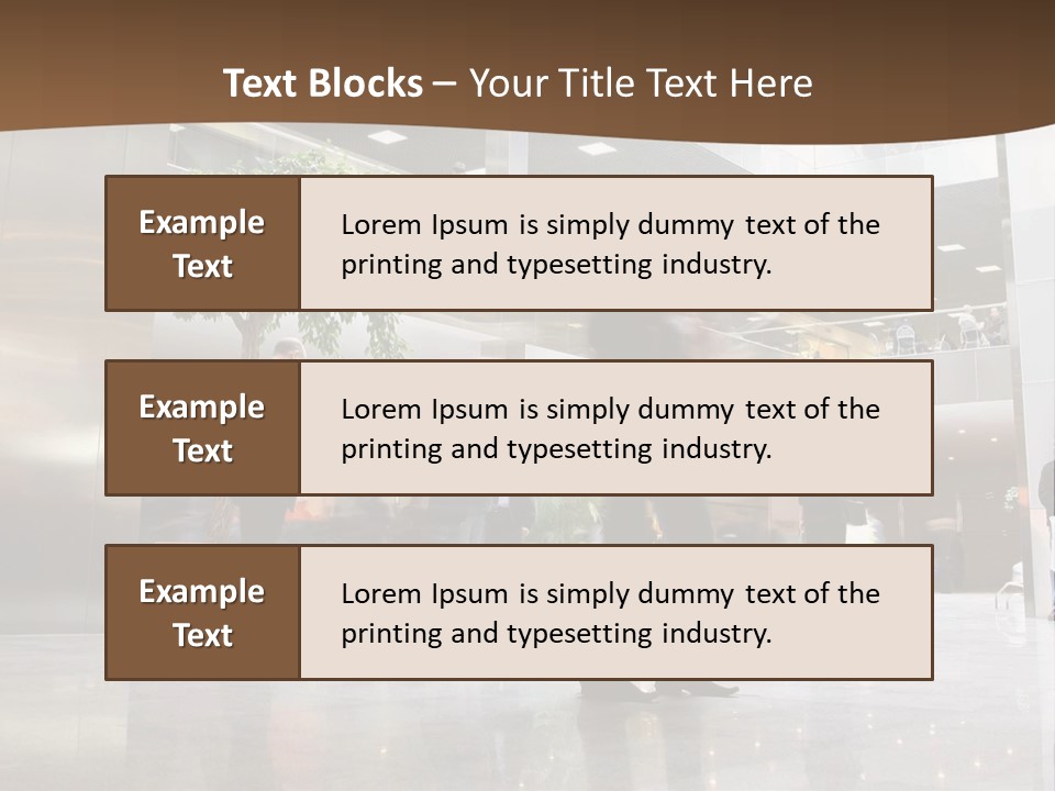 People Hall Reflecting PowerPoint Template