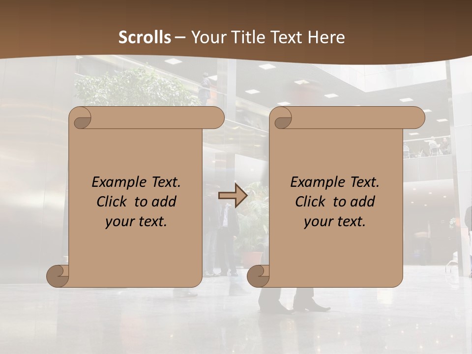 People Hall Reflecting PowerPoint Template