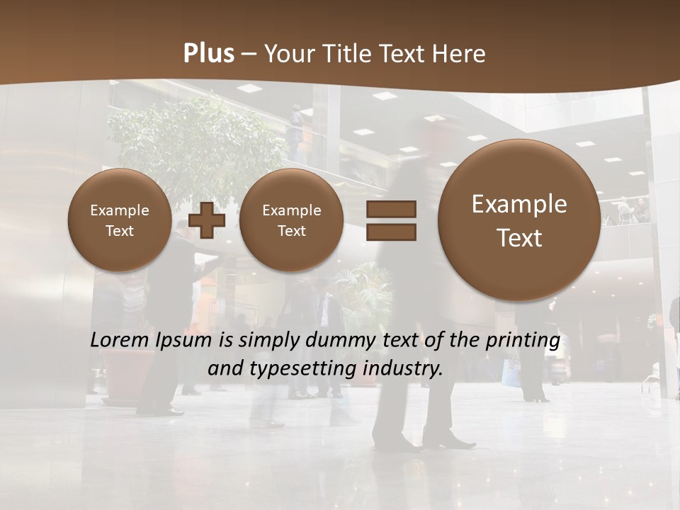People Hall Reflecting PowerPoint Template